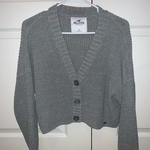 Grey Hollister Cardigan